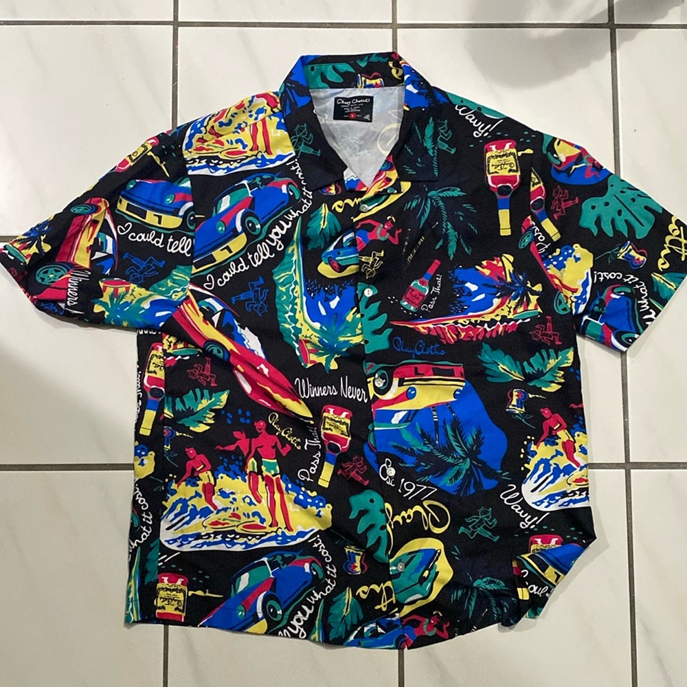 Play clothes button up